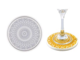 Molde silicona posavaso mandala (